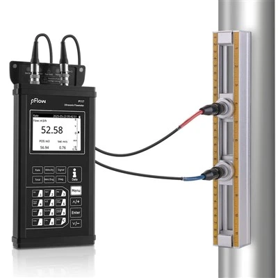 Photovoltaic System Portable Ultrasonic Flow Meter No Pipe Cutting High Performance Accurate